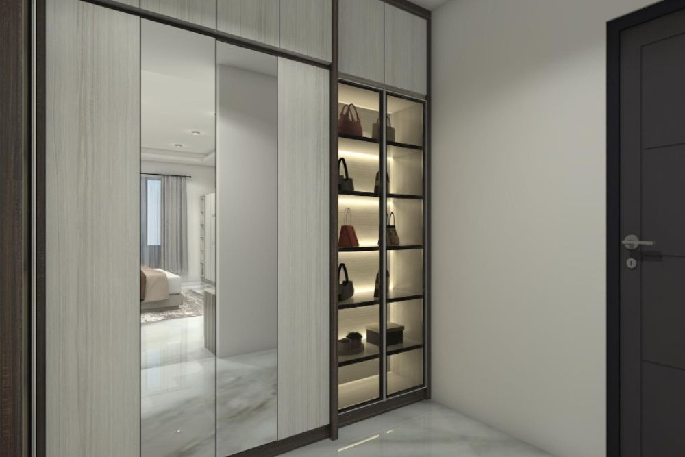 ארונות הזזה עם מראה