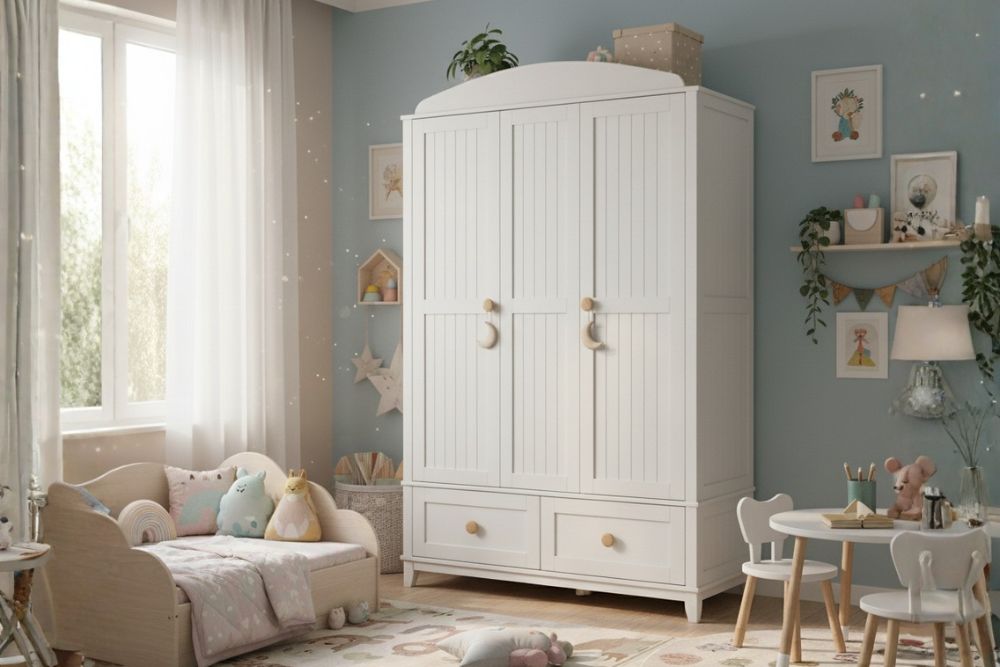 ארונות ילדים לבן