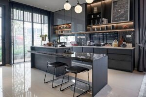 מטבח חכם שחור