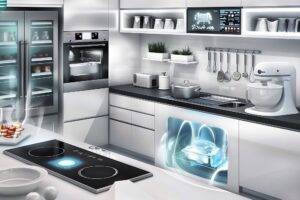 מטבח עם מוצרי חשמל