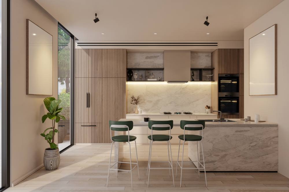 מטבח מודרני יוקרתי