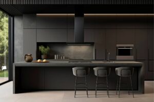 מטבח כהה מודרני