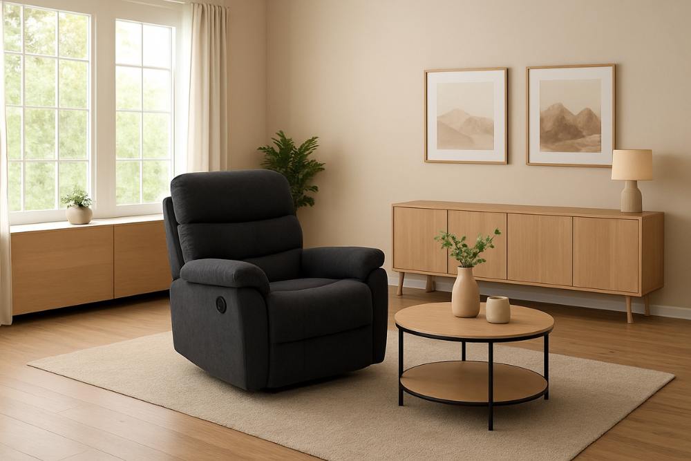 כורסת טלוויזיה בתוך סלון